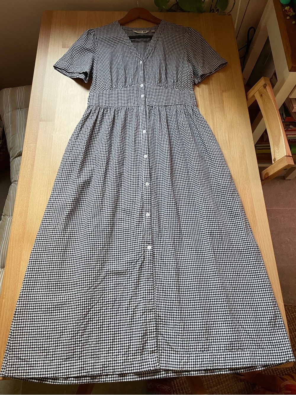 Comptoir Des Cotonniers + Uniqlo Gingham Button-Front Maxi Dress